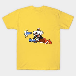 Cuphead Shotgun Design(Retro) T-Shirt